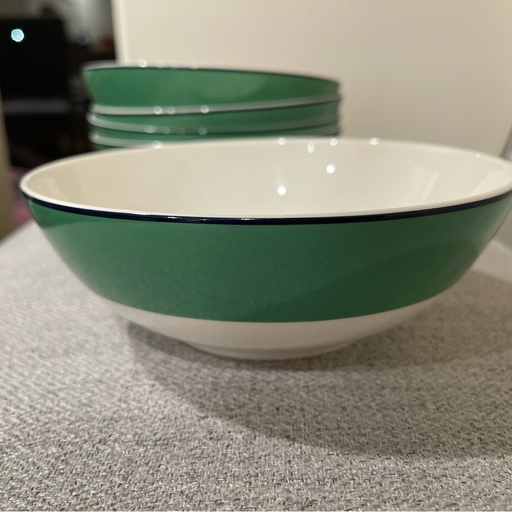 Kate Spade Hopscotch Drive green cereal bowl - 5 available